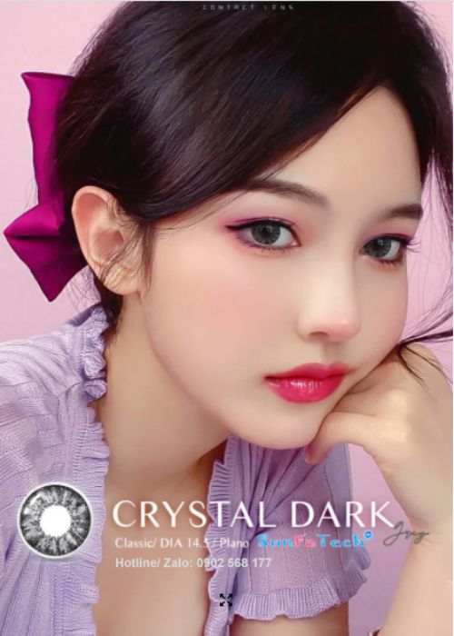 lens gian trong crystal dark gray