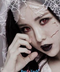 Lens hoa trang Blind Red
