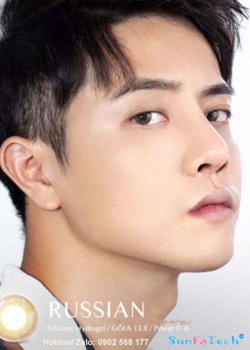 Contact lens russian brown