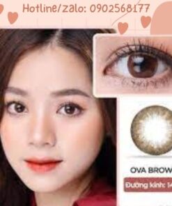lens mat ova brown